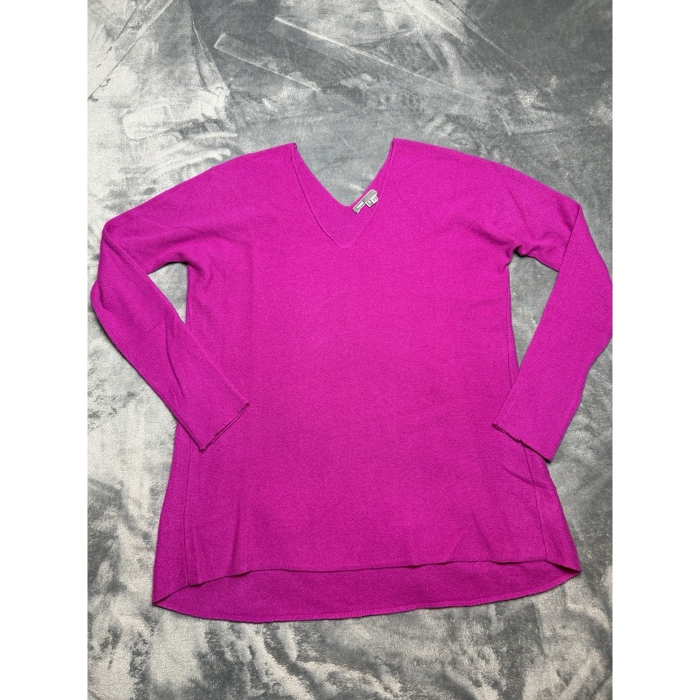 Vince Sweater Womens Small Purple Cashmere V Neck Long Sleeve Pullover Oversized